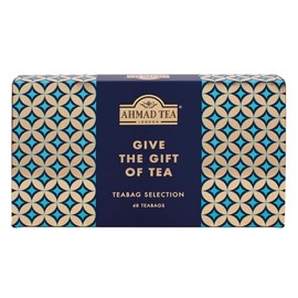 Ahmad Tea Gifts | Give The Gift Of Tea Selection Pack | Black Teas, Green Teas | Perfect tea gift | 48 Sachets | 8 Flavours