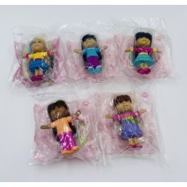 Burger King Cabbage Patch Kids Doll Mini Figures Burger King Kids Meal Toys 2007-08 Lot of 5