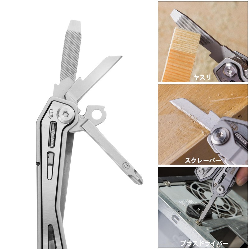 SWISS+TECH Multi-functional Pliers, Outdoor Multi-Tool, 16-in-1, Multi-pliers, Survival Tool, Equipped