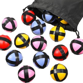 Skylety 20 Pieces Sticky Balls for Fabric Dart Board, Dart Hook and Loop Balls, Safe Sport Balls Toy Darts Game Accessories for Indoor and Outdoor Party Games (Red, Yellow, Blue, Pink,1.77 Inch)