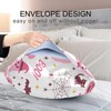 Halloween Pink Ghost Pumpkin Pillow Covers Silk Pillowcase for Hair