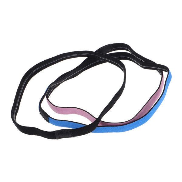 SUPVOX Elastic Headband Set Thin Nonslip Sports Headband for Men's