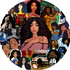 SZAA 50pcs Music Stickers Merch Pack | Durable Decals Party Decorations | Personalize Phones & Laptops | Unique Gift for Music Enthusiasts Fans