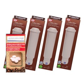 4 x Filter Cartridges for All Nivona Fully Automatic Coffee Machines + 10 Cleaning Tablets