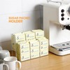 AIEVE Magnetic Drink Packet Organizer, 2-Tier Fridge Organizer Cabinet Door