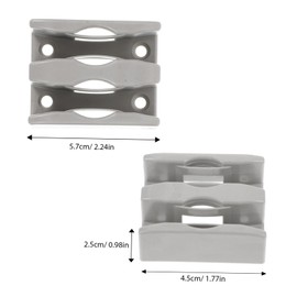 jojofuny 2pcs Sliding Shower Door Bottom Guide Bathroom Glass Door Stoppers Easy Install Lower Slider Versatile