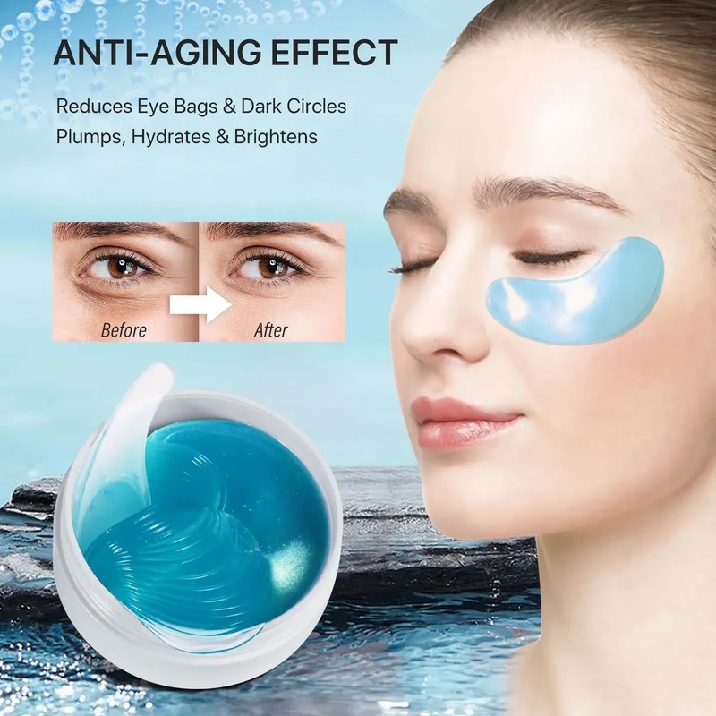 60 Parches Anti Arrugas Reafirmante Bolsas Colágeno Retinol