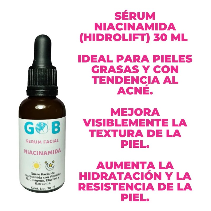 HidroLift sérum ozonizado 30 ml con niacinamida, reduce manchas y