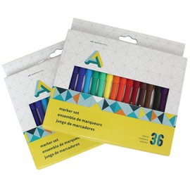 Art Alternatives Marker Set, 36-Colors - Non-toxic, acid free colorful markers