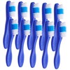 KOMBIUDA 10pcs Mini Toothbrushes Set Portable Prison Toothbrushes for Sensitive