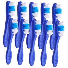 KOMBIUDA 10pcs Mini Toothbrushes Set Portable Prison Toothbrushes for Sensitive Gums Lightweight and Easy to Use for Inmates and Travel Soft Bristles for Gentle Cleaning