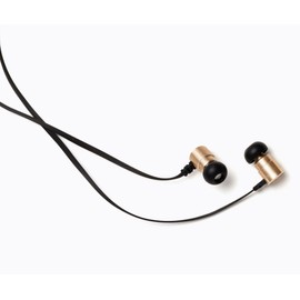 Symphonized MTL Earbuds Dual Driver Heavy Bass Premium in-Ear Noise-isolating Headphones, Earphones with Mic (Gold)