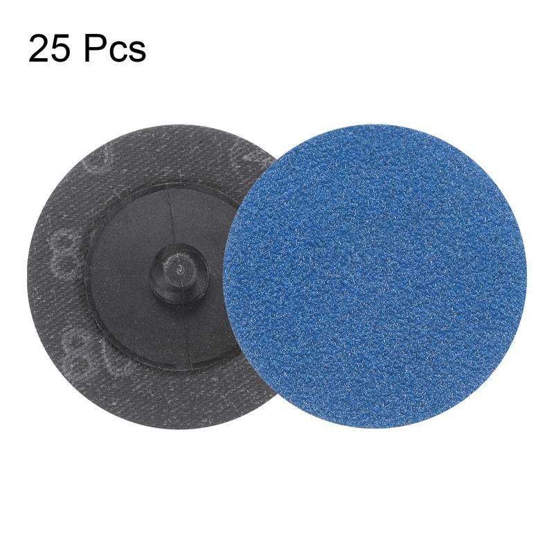 HARFINGTON 25pcs Quick Change Sanding Discs 2" 80 Grit R-Type