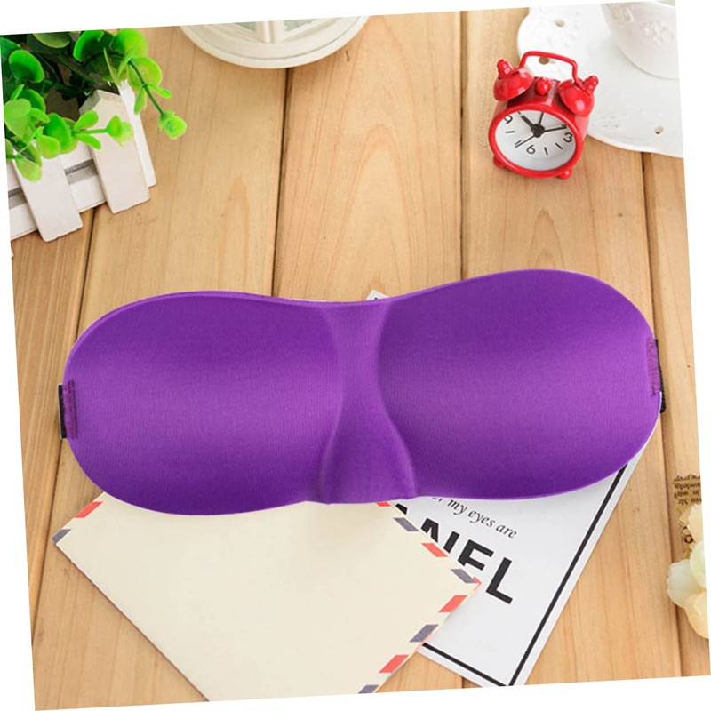 TOVINANNA 2Pcs Contoured Sleep Mask Adjustable Eye Cover for Comfortable