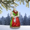Inge-glas Christmas Pendant Red Green Christmas Dirndl