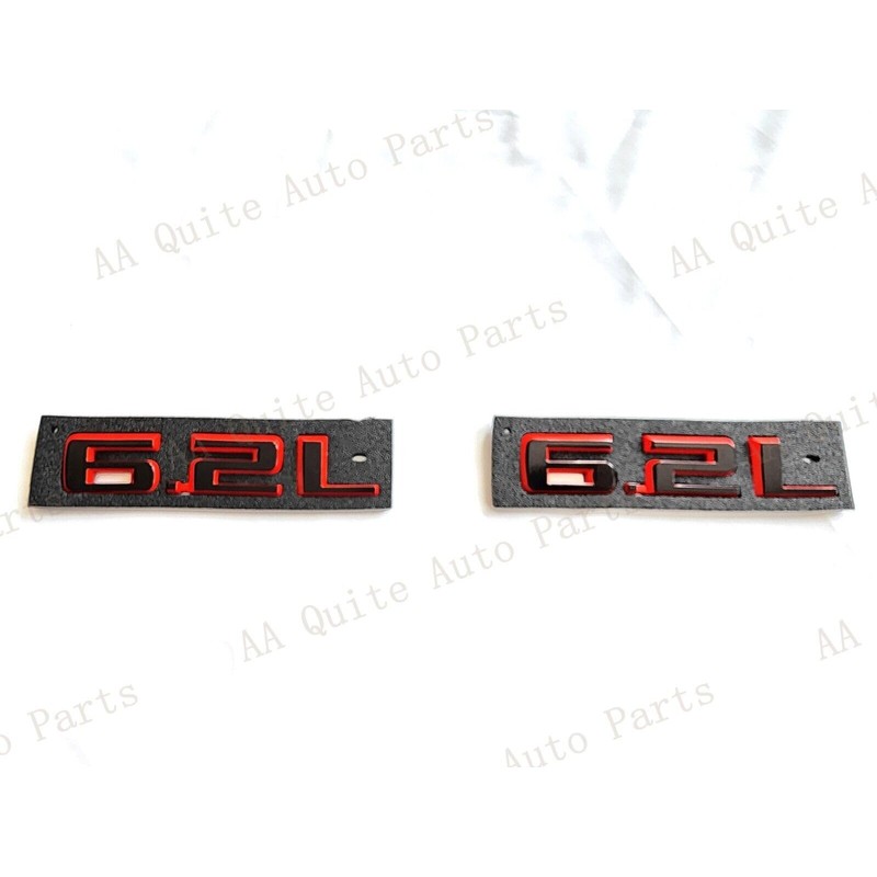 6PCS ZR2 6.2L Silverado Emblems 3D Badge Fender Rear Letter