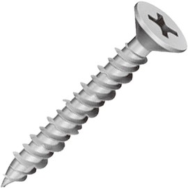 Yamahiro FV460FS Concrete Screw Biscon Sarah (Trivalent Silver) 0.16 x 2.4 inches (4.0 x 60 mm), Pack of 100