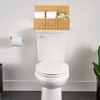 Sumnacon Wicker Storage Basket with Lid, Rectangular Narrow Baskets for
