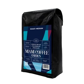 Miami Coffee Garden, Colombian Popayan Medium Roast Coffee, Whole Coffee Beans, Fresh Roasted Coffee, 100% Arabica Whole Bean Coffee, Espresso Beans, 2 Lb