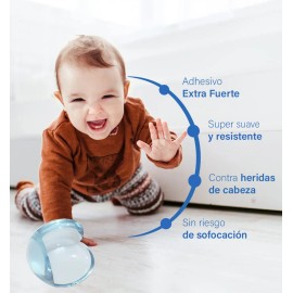 Protectores Esquinas Y Bordes Transparentes Para Bebés 16 Pz Color