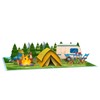 MOKIO® Pop Up Card - Camping with Tent - 3D