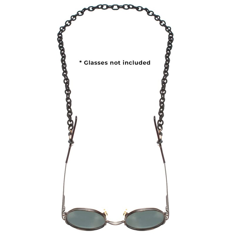 Calabria Eyeglass Necklace SJ-0743 in Black