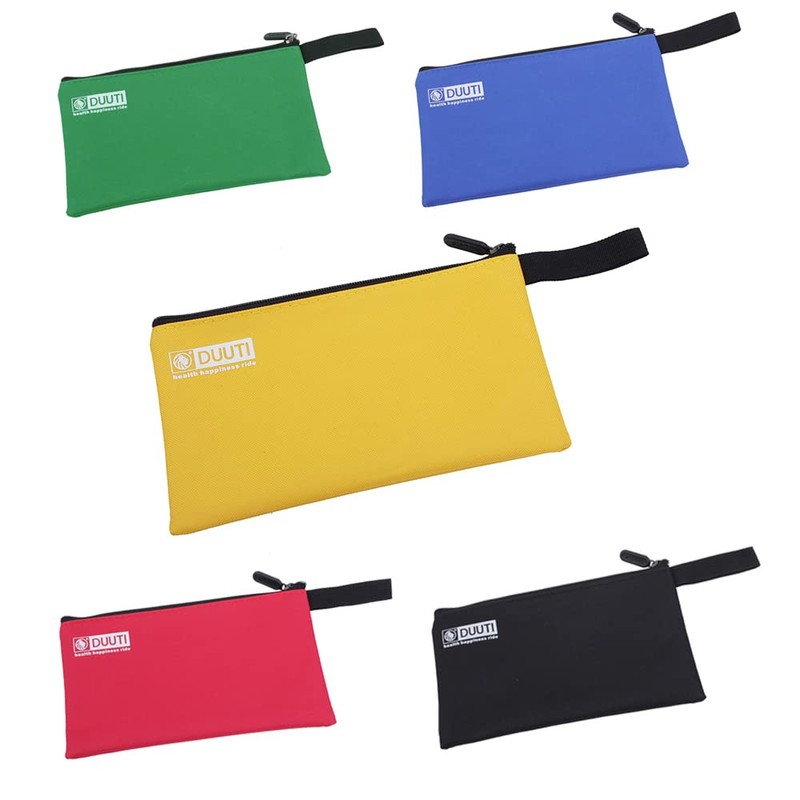 5 Pieces Zippered Small Tool Pouch Bags, Heavy Duty Tool