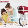 KITCHPOWER 6 Quart Flex Edge Beater for KitchenAid Bowl-Lift Stand