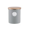 Typhoon Living Tea Storage Canister, Grey, 1400.731V, 1 Litre