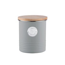Typhoon Living Tea Storage Canister, Grey, 1400.731V, 1 Litre