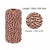 sourcing map Twine Packing String Wrapping Cotton Twine 100M/109 Yard