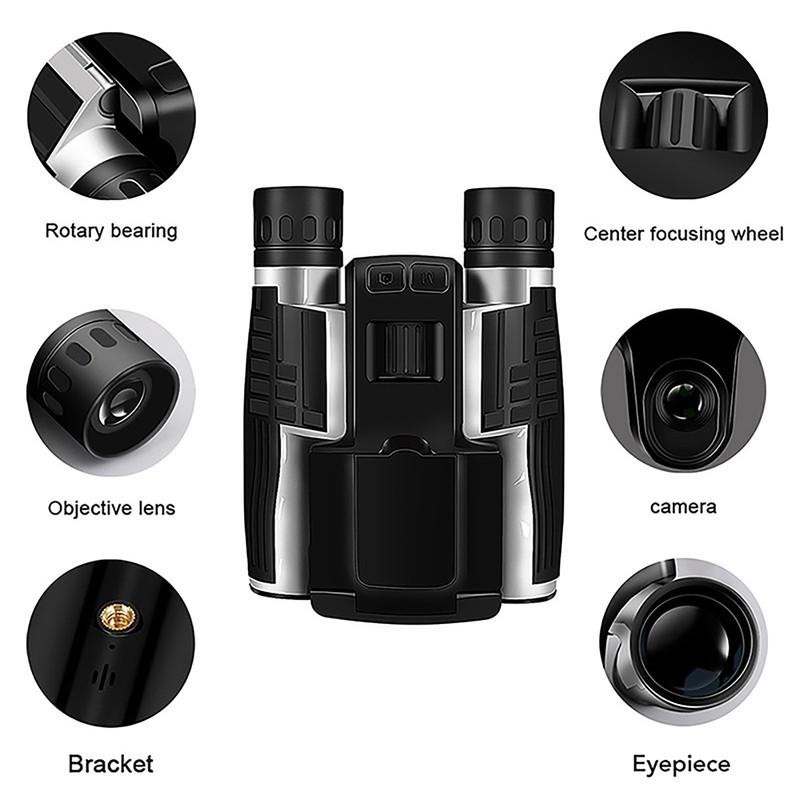 2.4in LCD Display Digital Binoculars Camera 12X 5MP 32mm Lens