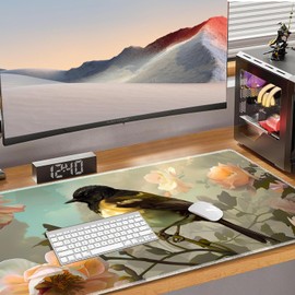 HTTYYTRYT for MTG Playmat Non-Slip Rubber Play Mat with Storage Bag Combination, Ideal for Card Game Lovers TCG Play Mat, Cute Bird