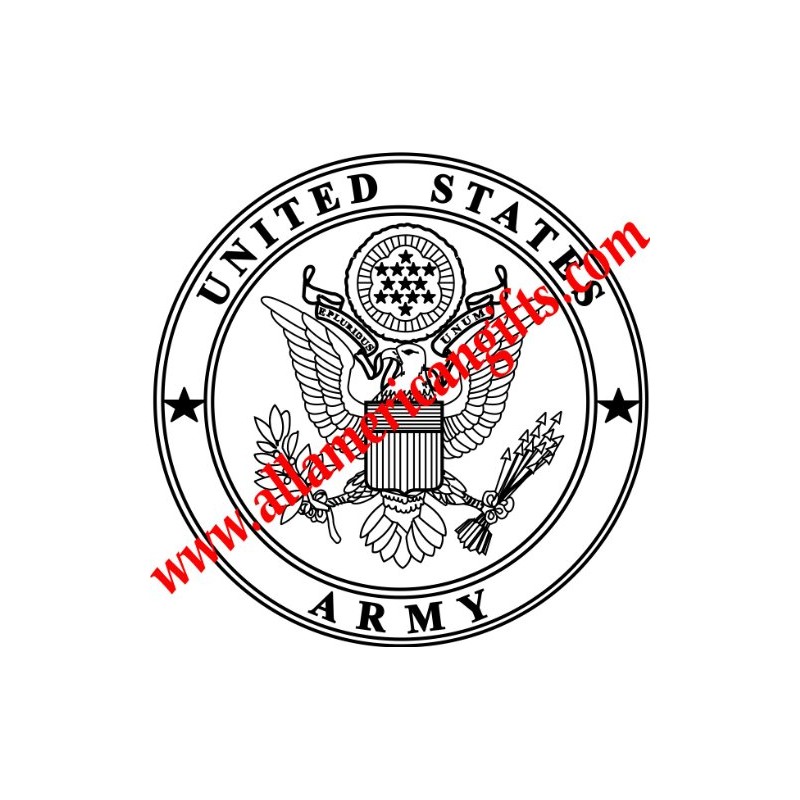 Engraved Military Service 3x5 Flag Display Case - (Army Engraved