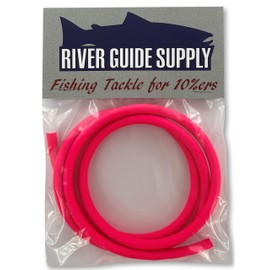 River Guide Supply Tubo de látex de 3 pies (36 pulgadas) para aparejos (rosa neón, 7/32)