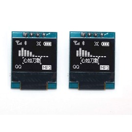Fasizi 2Pcs 4P 0.66inch OLED Display Module 64x48 Screen IIC I2C for Arduino AVR STM32 LCD Module