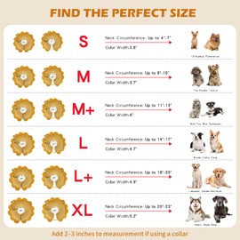 IEUUMLER IEUUMLER Inflatable Recovery Dog Collar, Protective Donut Cone, Adjustable Soft Collar for Dog and Cat After Surgery Prevent from Biting & Scratching EU002 - Unicorn L+