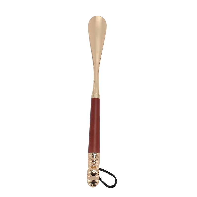 Lion Head Alloy Shoehorn Ergonomic Curves Metal Long Shoehorn with