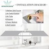 SINKINGDOM SinkTop Air Switch Kit with Champagne Bronze Long Button