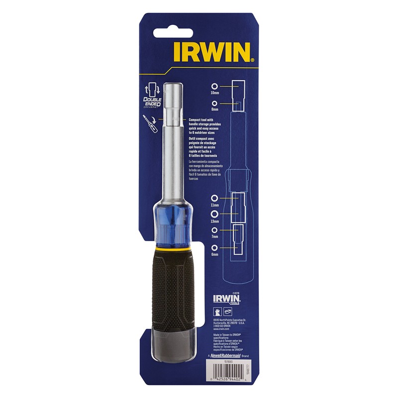 IRWIN Tools Nut Driver with 6-in-1 Tool, MM (1948777)