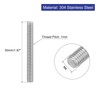sourcing map sourcing map 4Pcs Fully Threaded Rod, M6 x