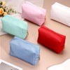 sourcing map PU Leather Square Makeup Bag, Waterproof Cosmetic Organizer