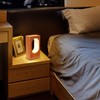 AIEHOUSE LED Wood Desk Ambience Light, Bedroom Bedside Night Light,