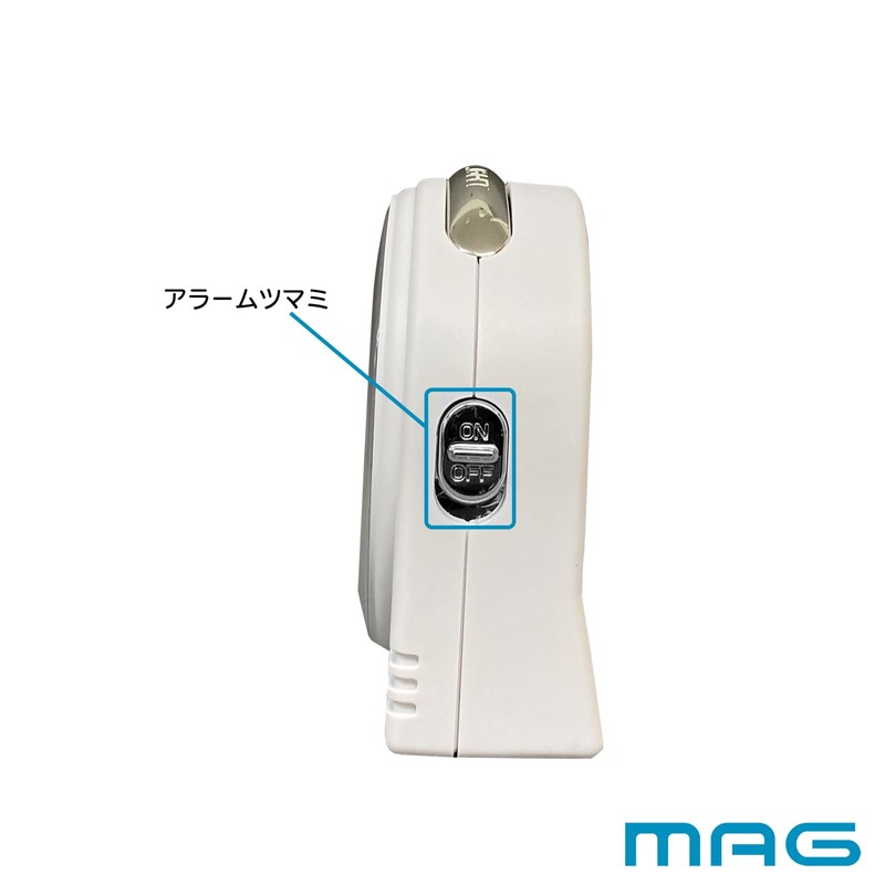 MAG AT-730 WH-Z Noah Precision Alarm Clock, Small, Small, Analog,