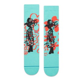 Stance Surf Check By Russ Crew Socks (Medium, Blue)