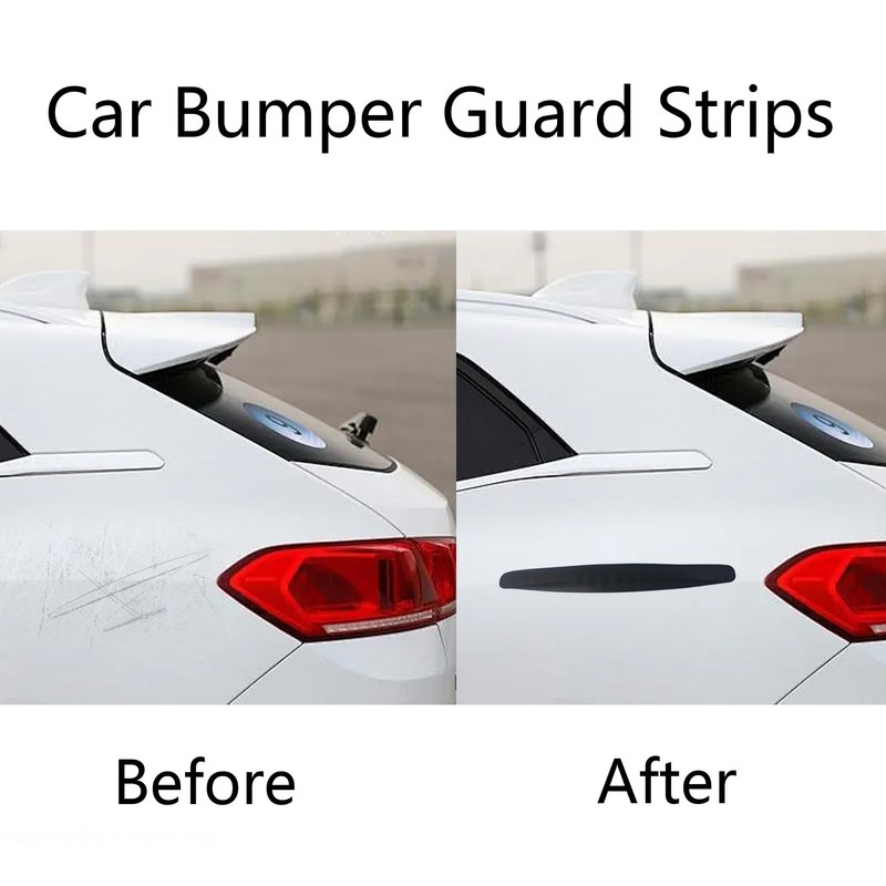 AUXBC 2Pcs Universal Car Bumper Guard Strips, Front Rear Corner