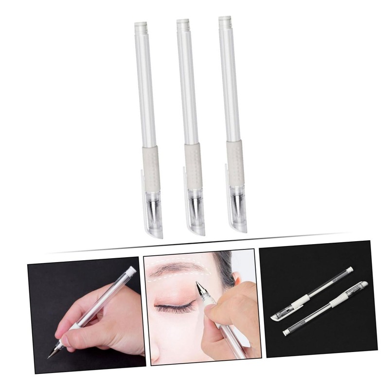 MERRYHAPY Microblading Eyebrow Marking Pen 3pcs Waterproof Skin Mapping Tool