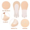 MANZI Invisible Half Toe Topper Socks Slingback Liner Socks with