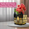 Entlityful Yellow Cat Plant Pot with Drainage,Cute Planters for Indoor