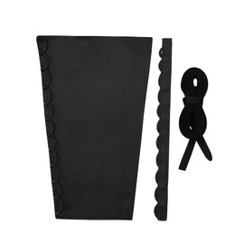 GRYUIRY Women's Corset Back Kit Lace up Zipper Replacement Adjustable Satin Corset Kit for Prom Dresses Black-16